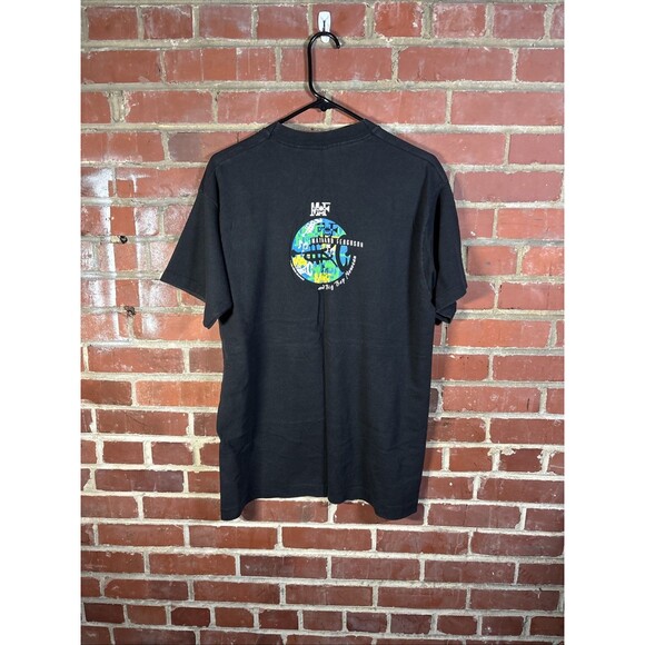 Vintage 90s 1995 Maynard Ferguson Shirt Big Bop Nouveau Black USA Made Sz Large - Picture 6 of 7